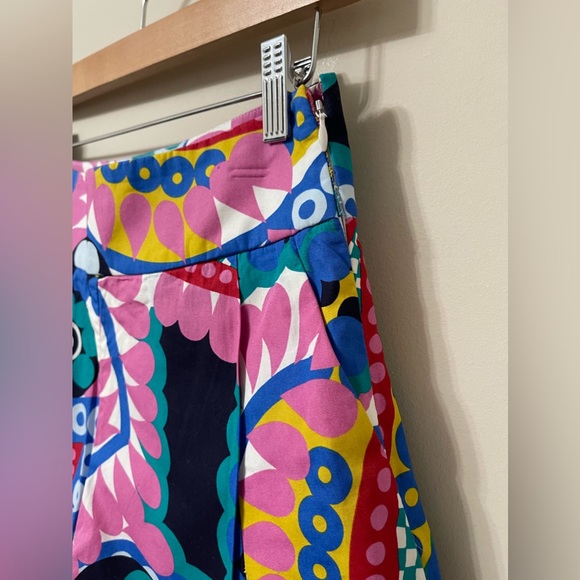 J. Crew Multi-Color Floral Geometric High-waist Shorts Size 2 - Picture 6 of 8
